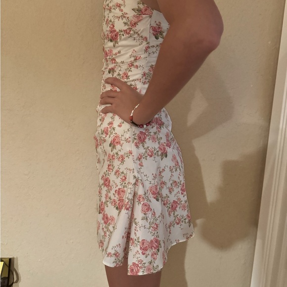 House of CB JASMINE ROSE PRINT DRAPED CORSET MINI DRESS size XS (approx 00-0) - Picture 6 of 10